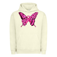Pigment Pistachio pink ribbon breast cancer butterfly Urban Hoodie - Jasminsmagicworld