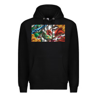 Black usa flag and mexico flag with sunflower and cowhide  license plate Premium Hoodie - Artiststas