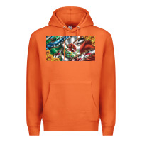 Carrot usa flag and mexico flag with sunflower and cowhide  license plate Premium Hoodie - Artiststas