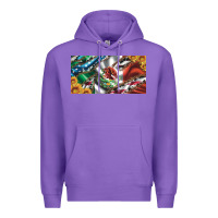 Purple usa flag and mexico flag with sunflower and cowhide  license plate Premium Hoodie - Artiststas