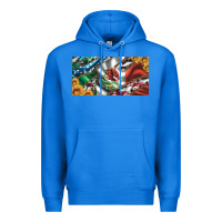 True Royal usa flag and mexico flag with sunflower and cowhide  license plate Premium Hoodie - Artiststas