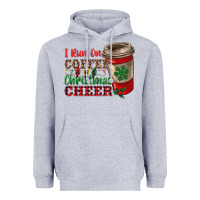 Heather Grey i run on coffee and christmas cheer Heavyweight Hoodie - RanaPortraitStore