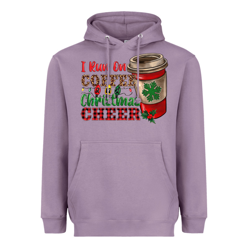 I Run On Coffee And Christmas Cheer Heavyweight Hoodie by RanaPortraitStore | Teevron