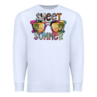 White sweet summer Premium Sweatshirt - SublimationCraftShop
