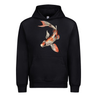 Black Koi Fish Urban Hoodie - LillyAllenDesigns
