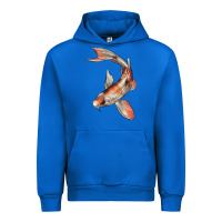 Cobalt Koi Fish Urban Hoodie - LillyAllenDesigns