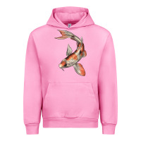 Fuchsia Pink Koi Fish Urban Hoodie - LillyAllenDesigns