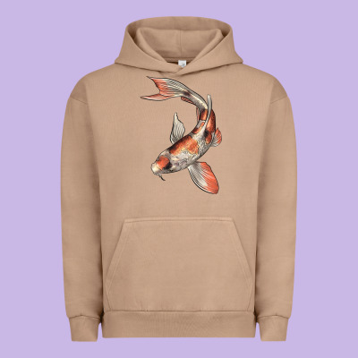 Koi Fish Urban Hoodie Designed By Lillyallendesigns