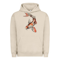 Pigment French Oak Koi Fish Urban Hoodie - LillyAllenDesigns
