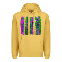 Antique Gold mardi gras brushstrokes Premium Hoodie - AdoDesignShop