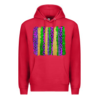 Cardinal mardi gras brushstrokes Premium Hoodie - AdoDesignShop