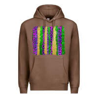 Chestnut mardi gras brushstrokes Premium Hoodie - AdoDesignShop
