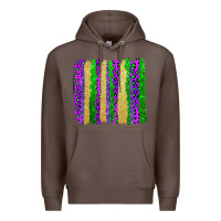 Coffee mardi gras brushstrokes Premium Hoodie - AdoDesignShop