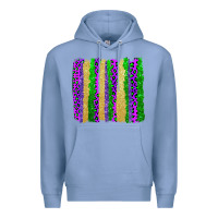 Colony Blue mardi gras brushstrokes Premium Hoodie - AdoDesignShop