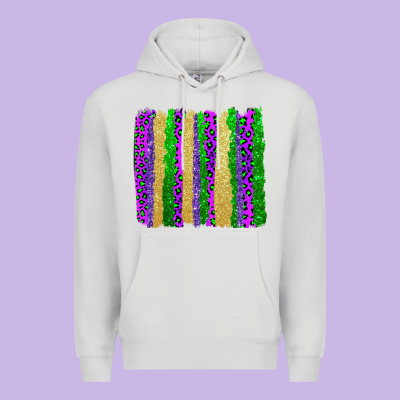 Mardi Gras Brushstrokes Premium Hoodie Designed By Adodesignshop
