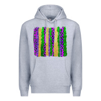 Heather Grey mardi gras brushstrokes Premium Hoodie - AdoDesignShop