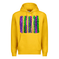 Lemon mardi gras brushstrokes Premium Hoodie - AdoDesignShop