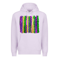 Lilac mardi gras brushstrokes Premium Hoodie - AdoDesignShop