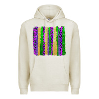 Oatmeal Heather mardi gras brushstrokes Premium Hoodie - AdoDesignShop