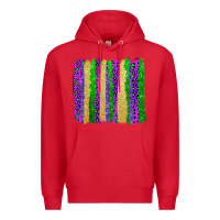 Red mardi gras brushstrokes Premium Hoodie - AdoDesignShop