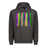 Smoke mardi gras brushstrokes Premium Hoodie - AdoDesignShop