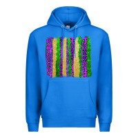 True Royal mardi gras brushstrokes Premium Hoodie - AdoDesignShop