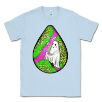 Dusty Blue halloween ghost teardrop Classic Tee - BundleAndBundleShop