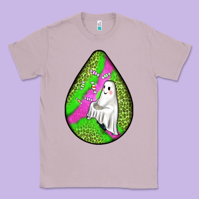 Halloween Ghost Teardrop Classic Tee Designed By Bundleandbundleshop
