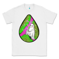 White halloween ghost teardrop Classic Tee - BundleAndBundleShop
