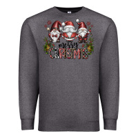 Charcoal Heather merry christmas Premium Sweatshirt - CowhideDigitalArt