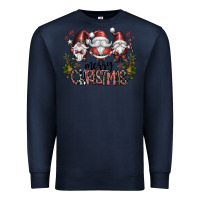 Navy merry christmas Premium Sweatshirt - CowhideDigitalArt