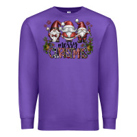 Purple merry christmas Premium Sweatshirt - CowhideDigitalArt
