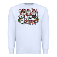 White merry christmas Premium Sweatshirt - CowhideDigitalArt