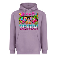 Lavender life is better at the beach Heavyweight Hoodie - texasbilliewilder