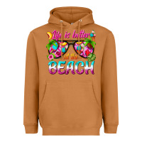 Meerkat life is better at the beach Heavyweight Hoodie - texasbilliewilder
