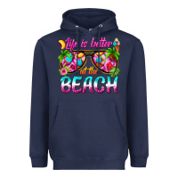 Navy life is better at the beach Heavyweight Hoodie - texasbilliewilder