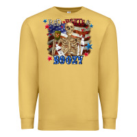 Antique Gold Red white boozy 4th of july Premium Sweatshirt - CowGirlArtShop