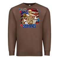 Chestnut Red white boozy 4th of july Premium Sweatshirt - CowGirlArtShop