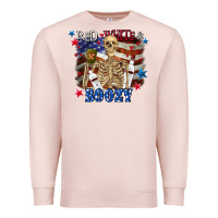 Pale Pink Red white boozy 4th of july Premium Sweatshirt - CowGirlArtShop