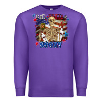Purple Red white boozy 4th of july Premium Sweatshirt - CowGirlArtShop