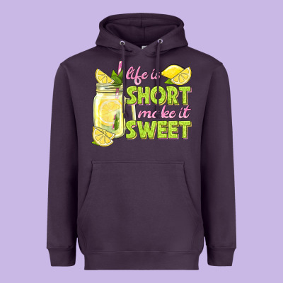Life Is  Make It Sweet Heavyweight Hoodie Designed By Texasbilliewilder