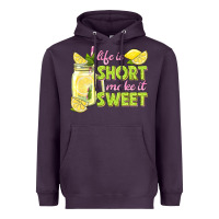 Plum life is  make it sweet Heavyweight Hoodie - texasbilliewilder
