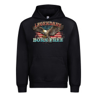 Black legendary born free eagle Urban Hoodie - NancyCooperArtShop
