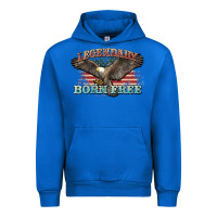 Cobalt legendary born free eagle Urban Hoodie - NancyCooperArtShop