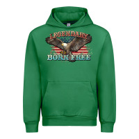 Emerald legendary born free eagle Urban Hoodie - NancyCooperArtShop