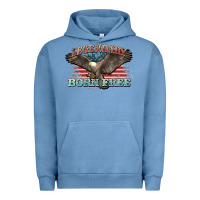 Pigment Pebble Blue legendary born free eagle Urban Hoodie - NancyCooperArtShop