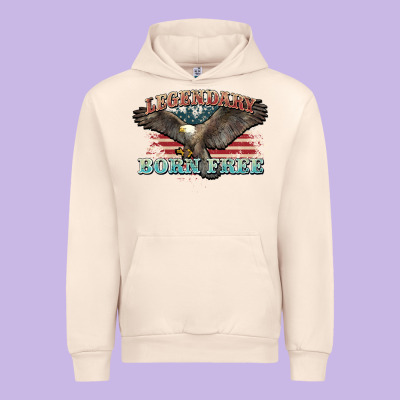 Legendary Born Free Eagle Urban Hoodie Designed By Nancycooperartshop