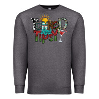Charcoal Heather tanned and tipsy Premium Sweatshirt - SublimationCraftShop