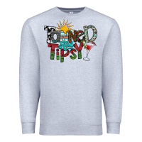 Heather Grey tanned and tipsy Premium Sweatshirt - SublimationCraftShop
