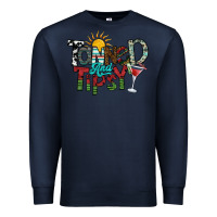 Navy tanned and tipsy Premium Sweatshirt - SublimationCraftShop